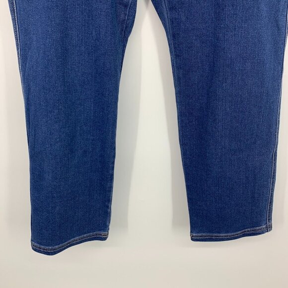 Knox Rose Jeans High Rise Straight Leg Elastic Waist Denim NWT - Picture 6 of 12